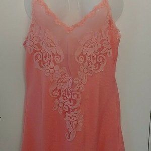 Vintage Victoria’s Secret Gold Label Pink Slip Dress Nightgown Small Nightie